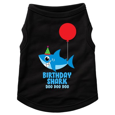 Cute Birthday Shark Doo Doo Doo  Doggie Tank