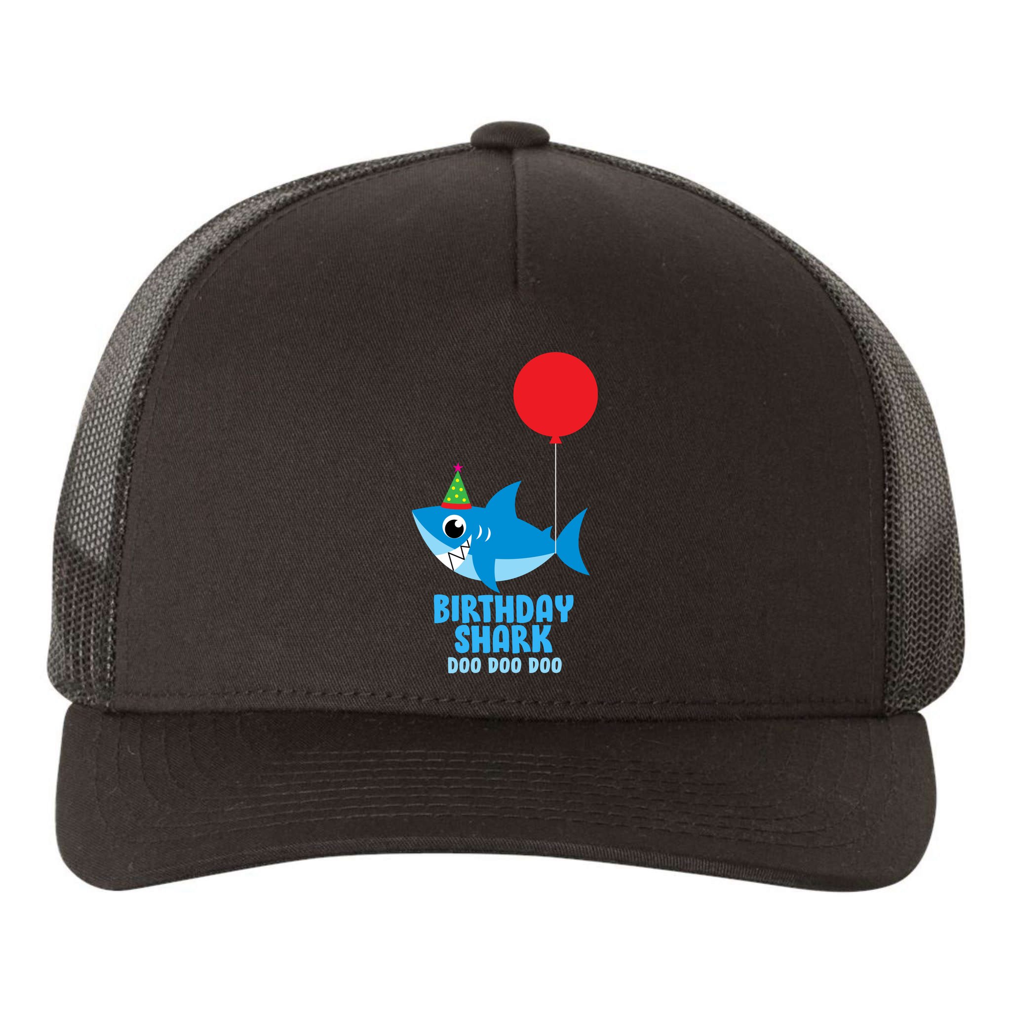 Cute Birthday Shark Doo Doo Doo  Yupoong Adult 5-Panel Trucker Hat