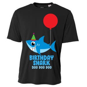 Cute Birthday Shark Doo Doo Doo  Cooling Performance Crew T-Shirt