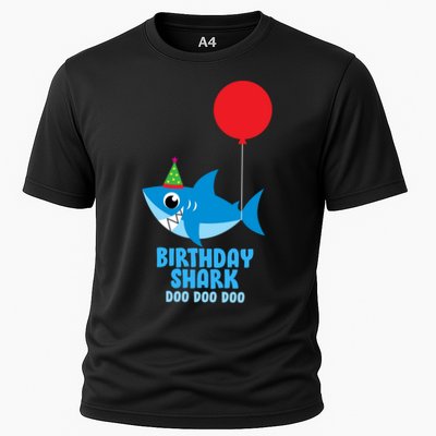 Cute Birthday Shark Doo Doo Doo  Performance Shirt