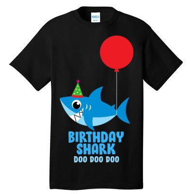 Cute Birthday Shark Doo Doo Doo  Tall T-Shirt