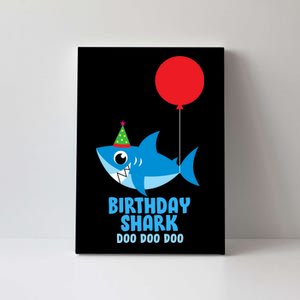 Cute Birthday Shark Doo Doo Doo  Canvas