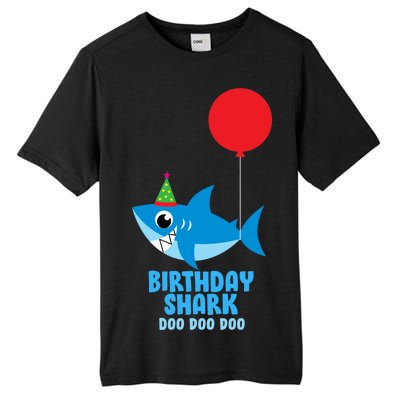 Cute Birthday Shark Doo Doo Doo  Tall Fusion ChromaSoft Performance T-Shirt