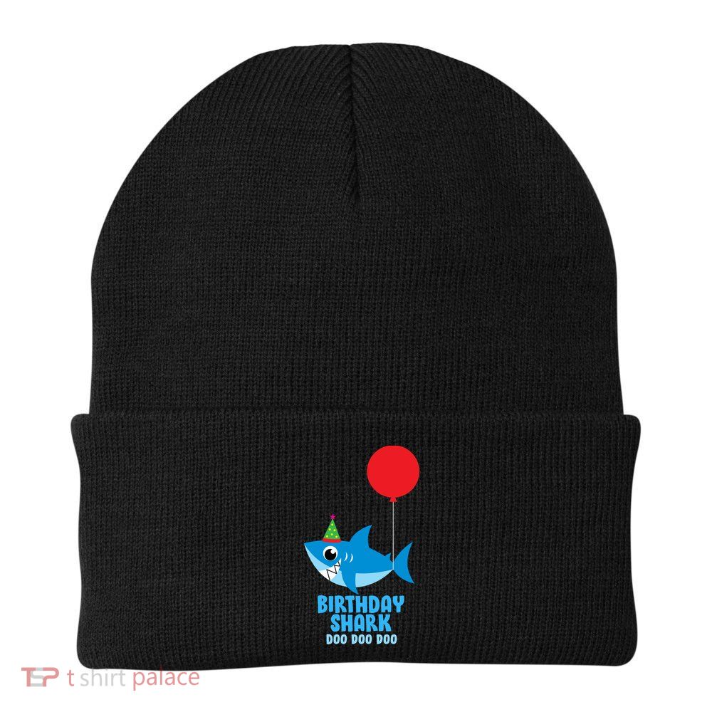 Cute Birthday Shark Doo Doo Doo  Beanie