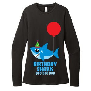 Cute Birthday Shark Doo Doo Doo  Womens CVC Long Sleeve Shirt