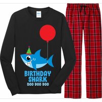 Cute Birthday Shark Doo Doo Doo  Long Sleeve Pajama Set