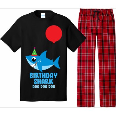 Cute Birthday Shark Doo Doo Doo  Pajama Set