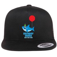 Cute Birthday Shark Doo Doo Doo  Flat Bill Trucker Hat