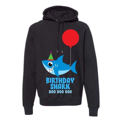 Cute Birthday Shark Doo Doo Doo  Premium Hoodie