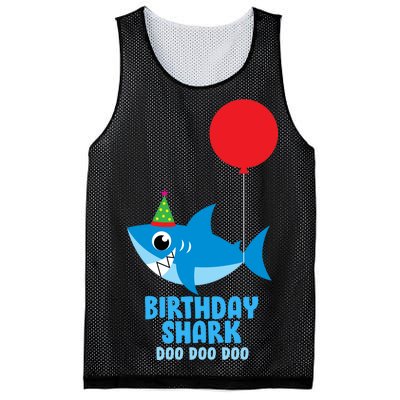 Cute Birthday Shark Doo Doo Doo  Mesh Reversible Basketball Jersey Tank