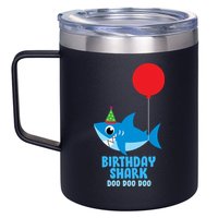 Cute Birthday Shark Doo Doo Doo  12oz Stainless Steel Coffee Mug