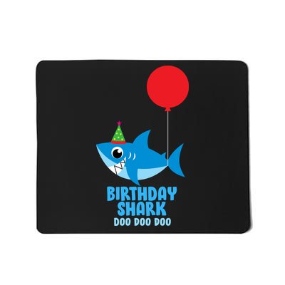Cute Birthday Shark Doo Doo Doo  Mousepad