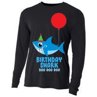 Cute Birthday Shark Doo Doo Doo  Cooling Performance Long Sleeve Crew