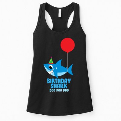Cute Birthday Shark Doo Doo Doo  Womens Tank Top