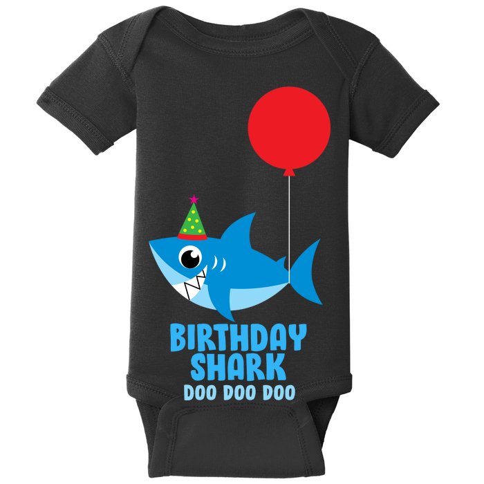 Cute Birthday Shark Doo Doo Doo  Baby Bodysuit