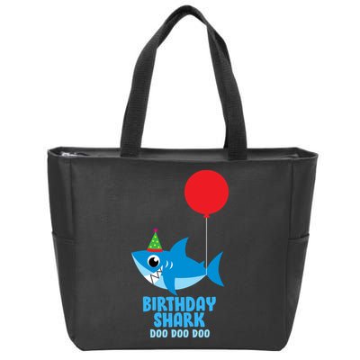 Cute Birthday Shark Doo Doo Doo  Zip Tote Bag