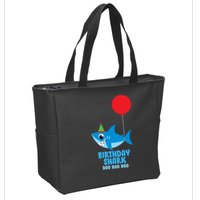 Cute Birthday Shark Doo Doo Doo  Zip Tote Bag