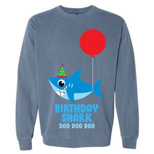 Cute Birthday Shark Doo Doo Doo  Garment-Dyed Sweatshirt