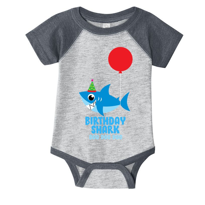 Cute Birthday Shark Doo Doo Doo  Infant Baby Jersey Bodysuit