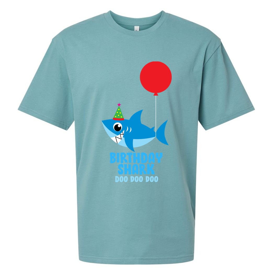 Cute Birthday Shark Doo Doo Doo  Sueded Cloud Jersey T-Shirt