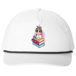 Cute Book Lover Unicorn Back to School Snapback Five-Panel Rope Hat