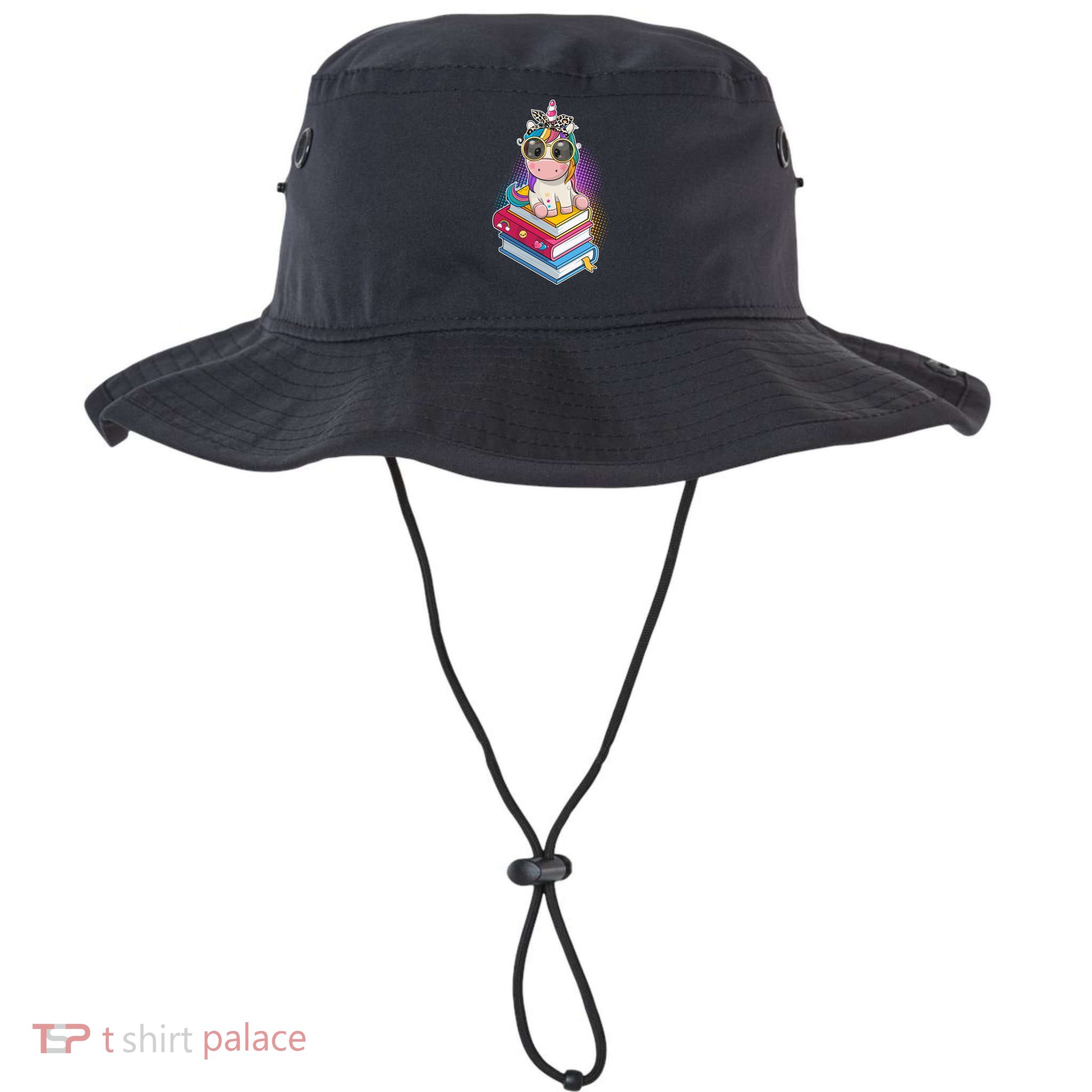Cute Book Lover Unicorn Back to School Bucket Hat