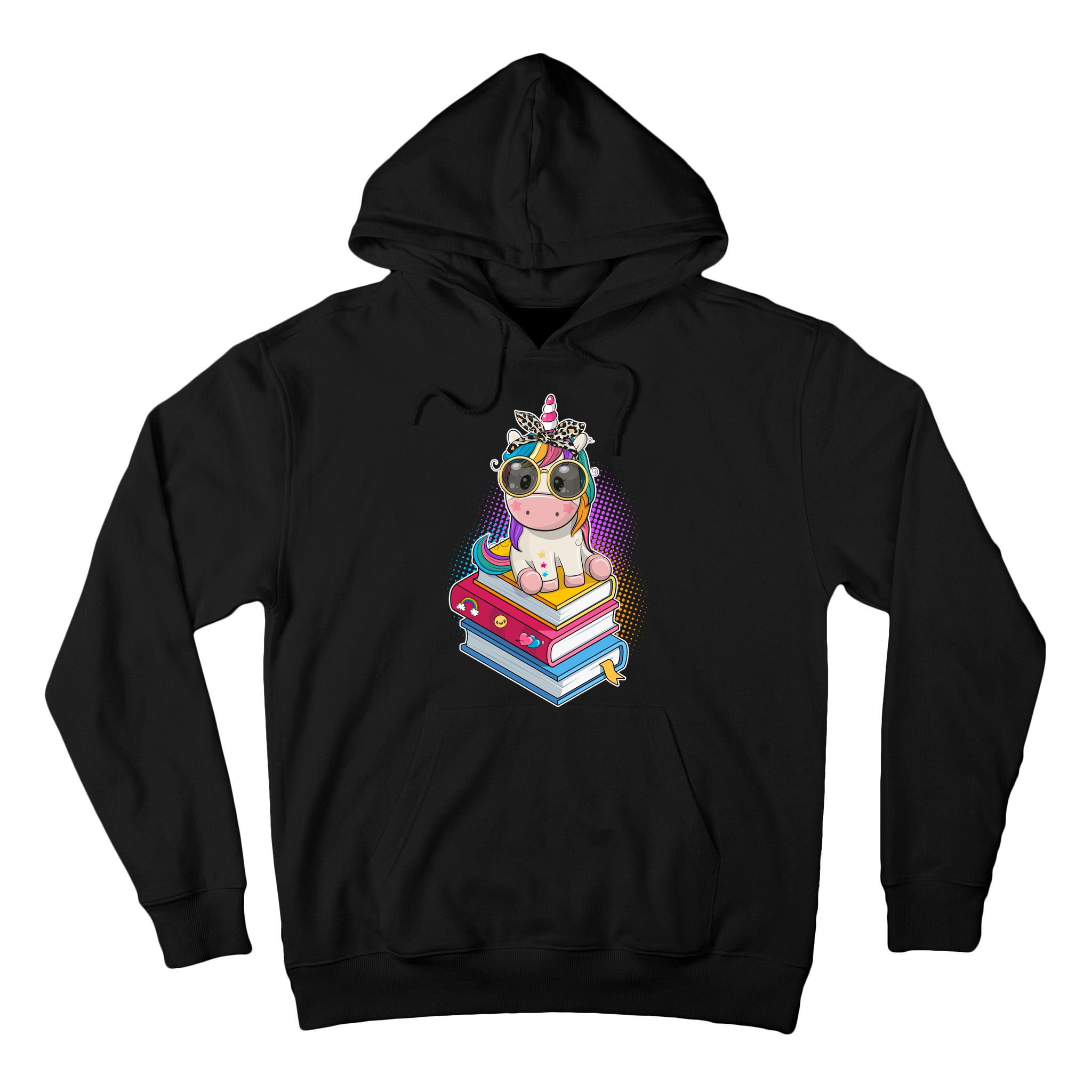 Cute Book Lover Unicorn Back to School Tall Hoodie