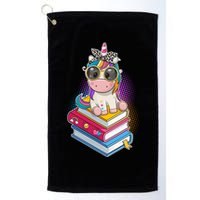 Cute Book Lover Unicorn Back to School Golf Towel