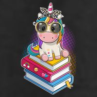 Cute Book Lover Unicorn Back to School Golf Towel