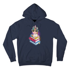 Cute Book Lover Unicorn Back to School Hoodie