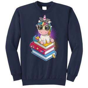 Cute Book Lover Unicorn Back to School Sweatshirt