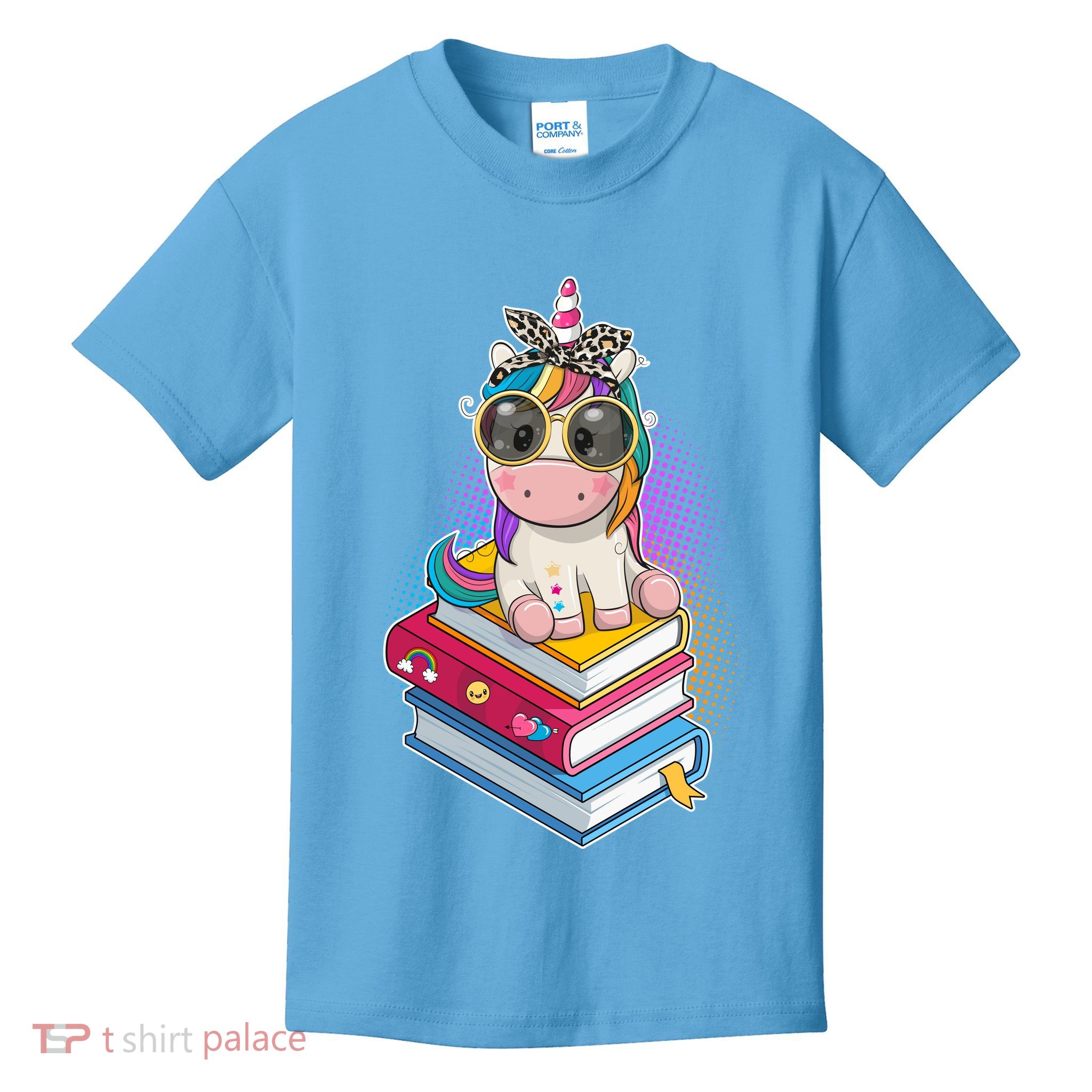 Cute Book Lover Unicorn Back to School Kids T-Shirt