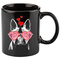 Cute Boston Terrier 11oz C Handle Ceramic Mug