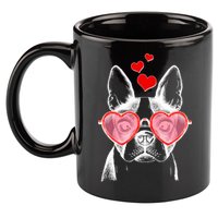 Cute Boston Terrier 11oz C Handle Ceramic Mug