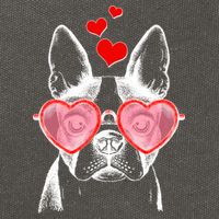 Cute Boston Terrier Cotton Canvas Backpack