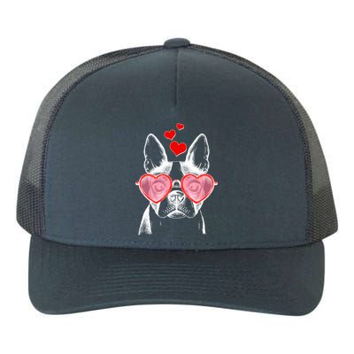 Cute Boston Terrier Yupoong Adult 5-Panel Trucker Hat