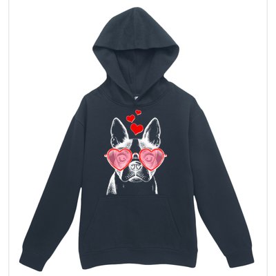 Cute Boston Terrier Urban Pullover Hoodie