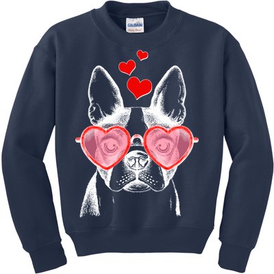 Cute Boston Terrier Kids Sweatshirt