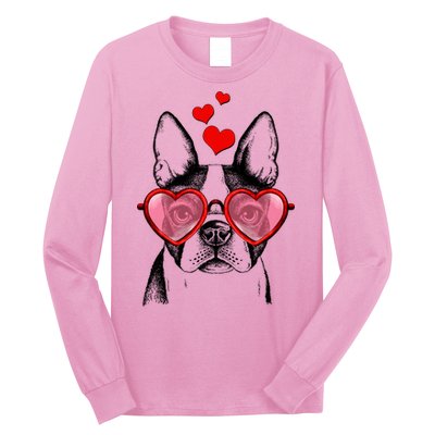 Cute Boston Terrier Long Sleeve Shirt