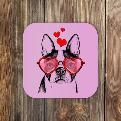 Cute Boston Terrier Coaster