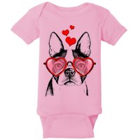 Cute Boston Terrier Baby Bodysuit