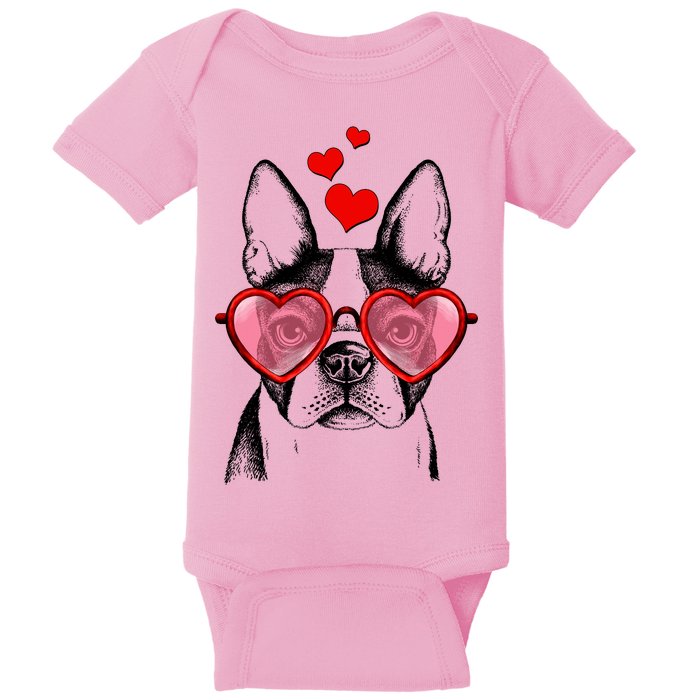 Cute Boston Terrier Baby Bodysuit