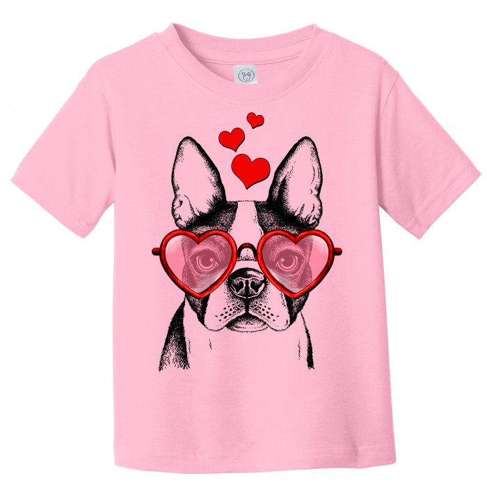 Cute Boston Terrier Toddler T-Shirt