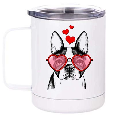 Cute Boston Terrier 12 oz Stainless Steel Tumbler Cup