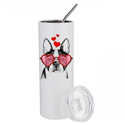 Cute Boston Terrier Stainless Steel Tumbler