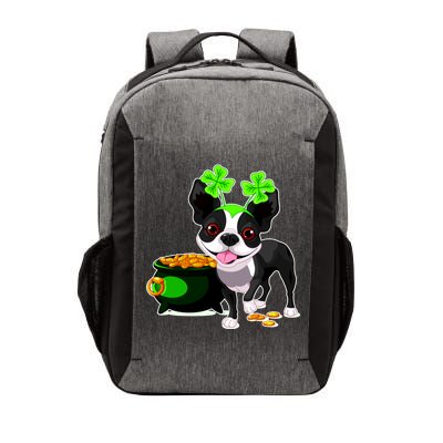 Cute Boston Terrier Shamrock St. Patrick's Day Vector Backpack