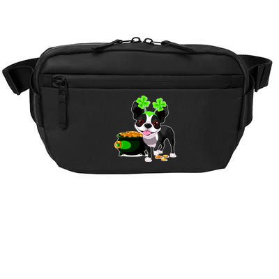 Cute Boston Terrier Shamrock St. Patrick's Day Crossbody Pack