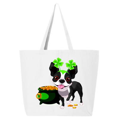 Cute Boston Terrier Shamrock St. Patrick's Day 25L Jumbo Tote