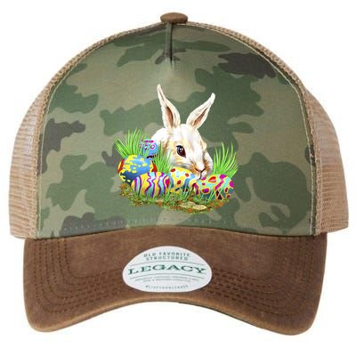 Cute Bunny with Easter Eggs Legacy Tie Dye Trucker Hat
