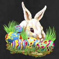 Cute Bunny with Easter Eggs Cool Comfort Performance Bucket Hat